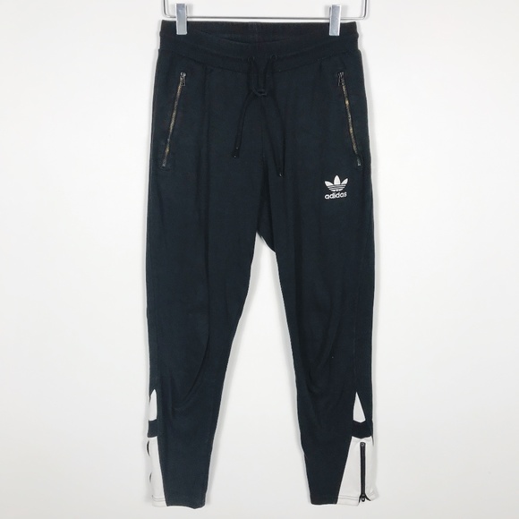 adidas Pants - Adidas | Multi-Zip Black Joggers Pants Small